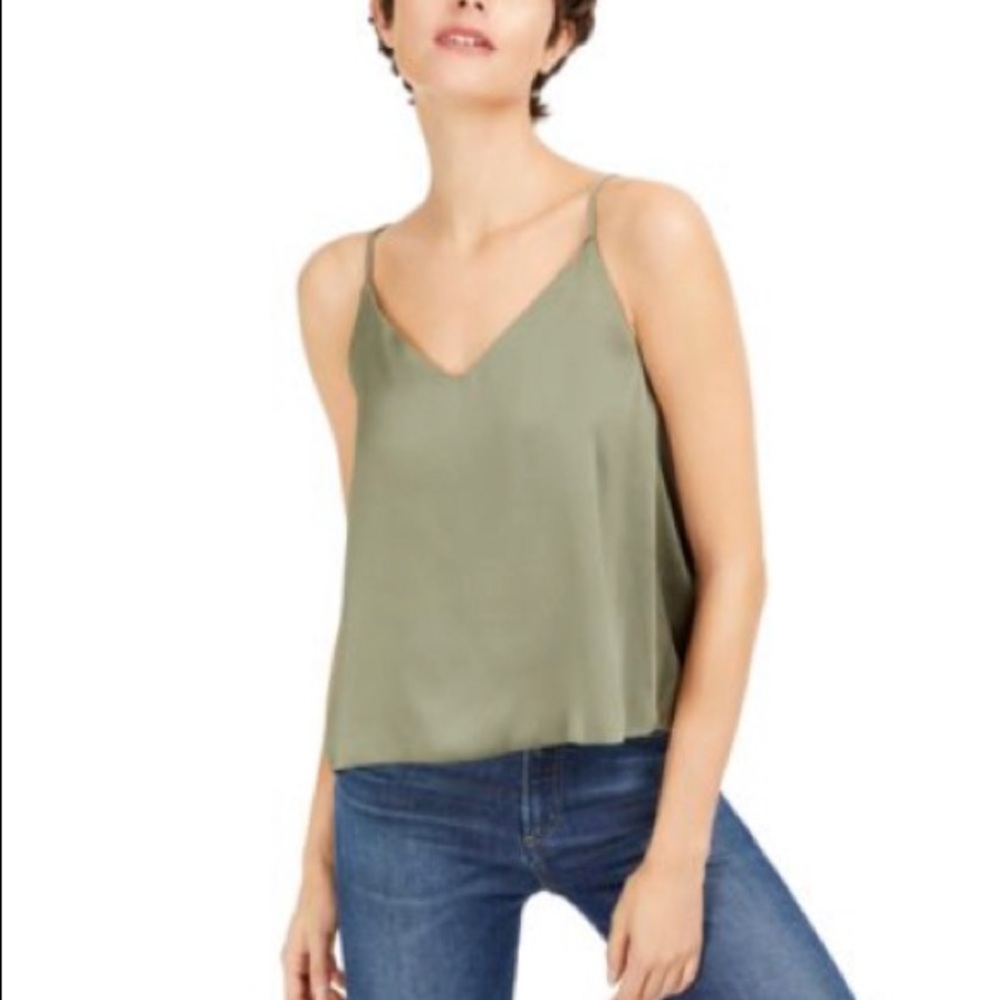 Reversible Top by Bar III color Dusty Olive 🫒